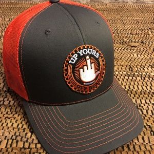 Up Yours Off Road trucker snap back middle finger